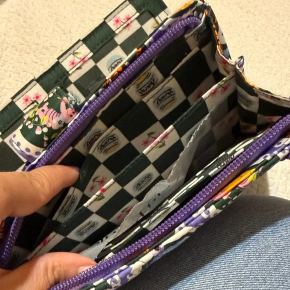 Vera Bradley Purple Winnie the Pooh & Friends Zip Wallet - Picture 4 of 4